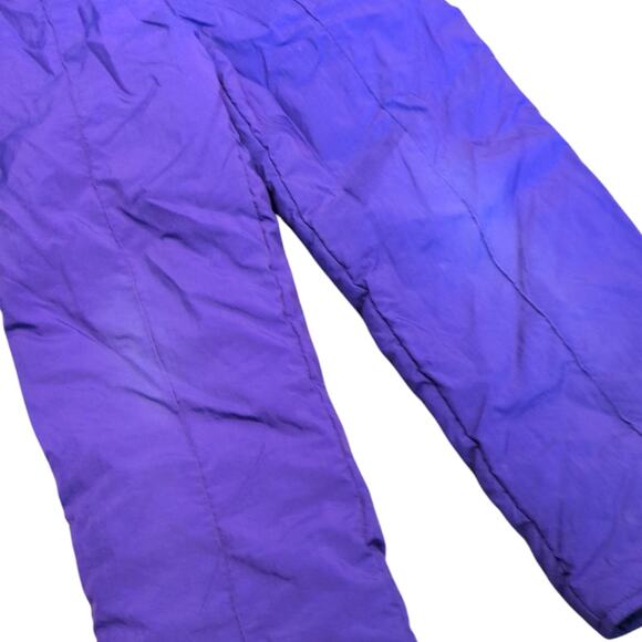 NEW MOVES Vintage Purple Bib Snow Pants Adjustable Kids Size 10 - Picture 3 of 12